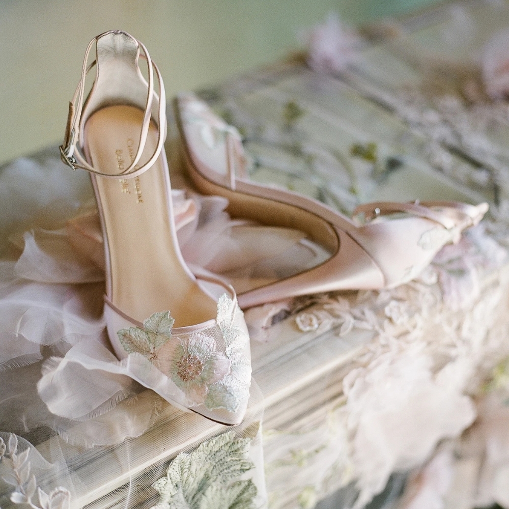 Bella Belle Floral heels - wedding/bridal shoes!